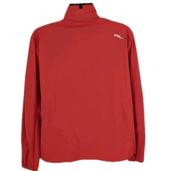 RLX Ralph Lauren Mens Large Red Orange 1/4 Zip Golf Pullover Performance Top - Picture 3 of 15